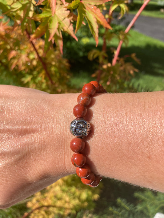 Red Jasper Charm Bracelet