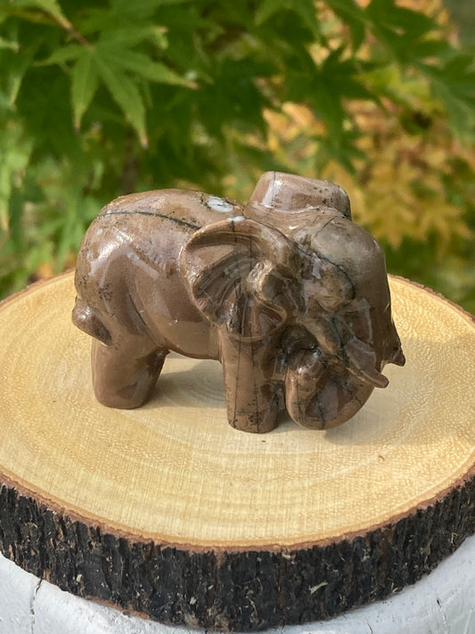 Yellow Jasper Elephant