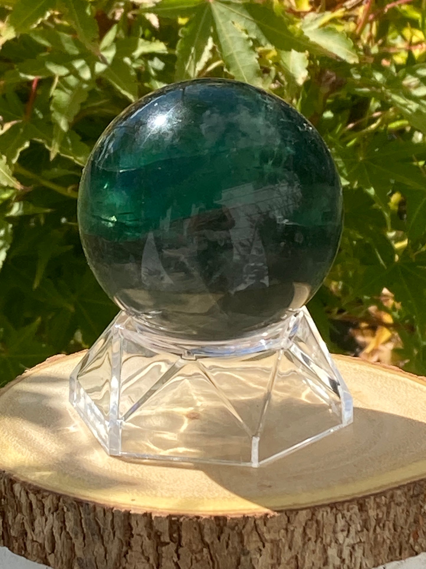 Green Fluorite Sphere