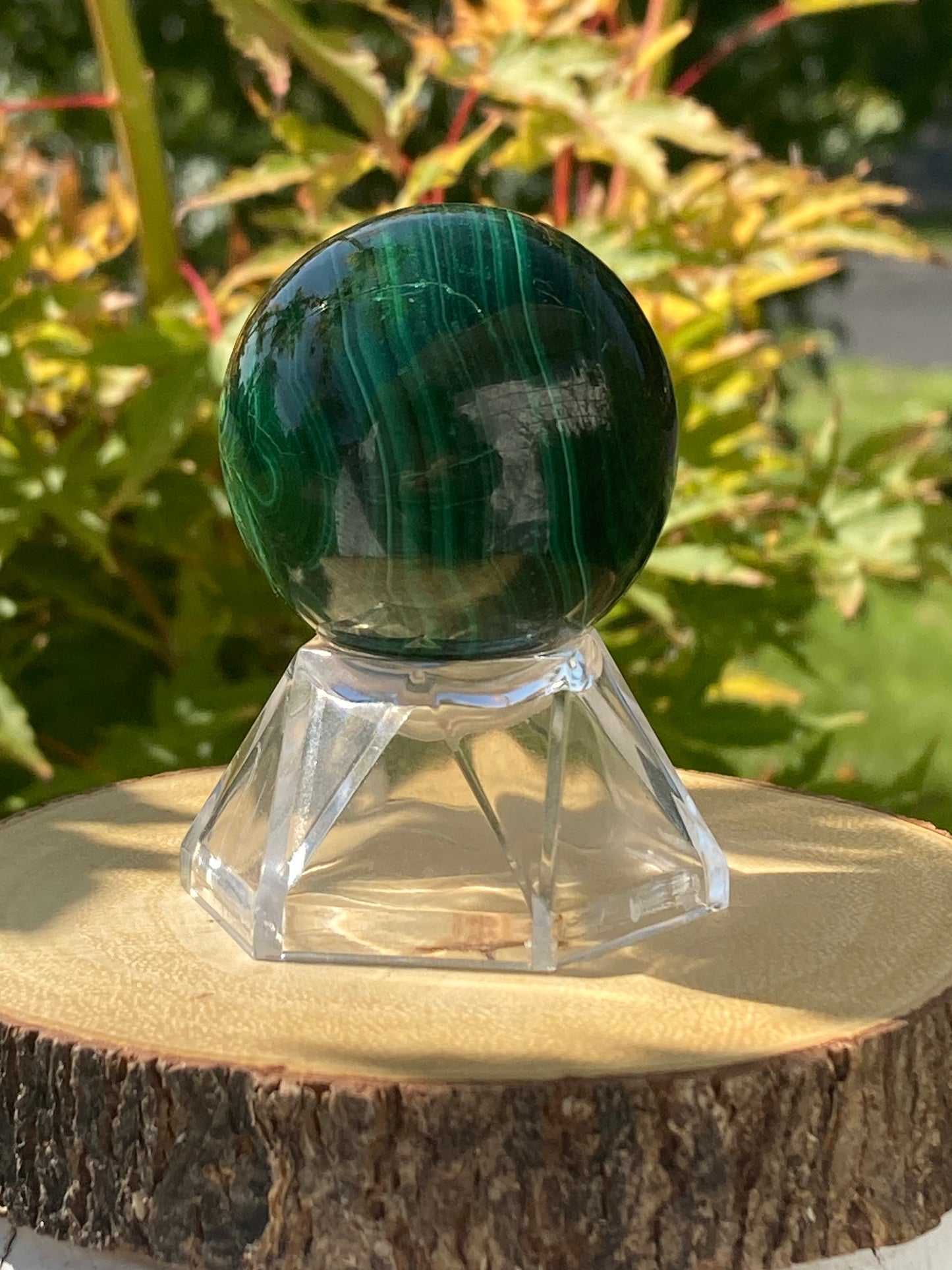 Mini Malachite Sphere