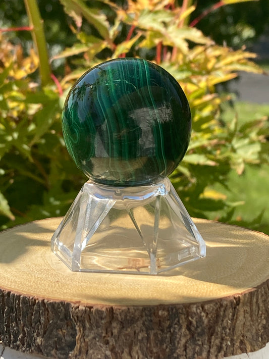 Mini Malachite Sphere