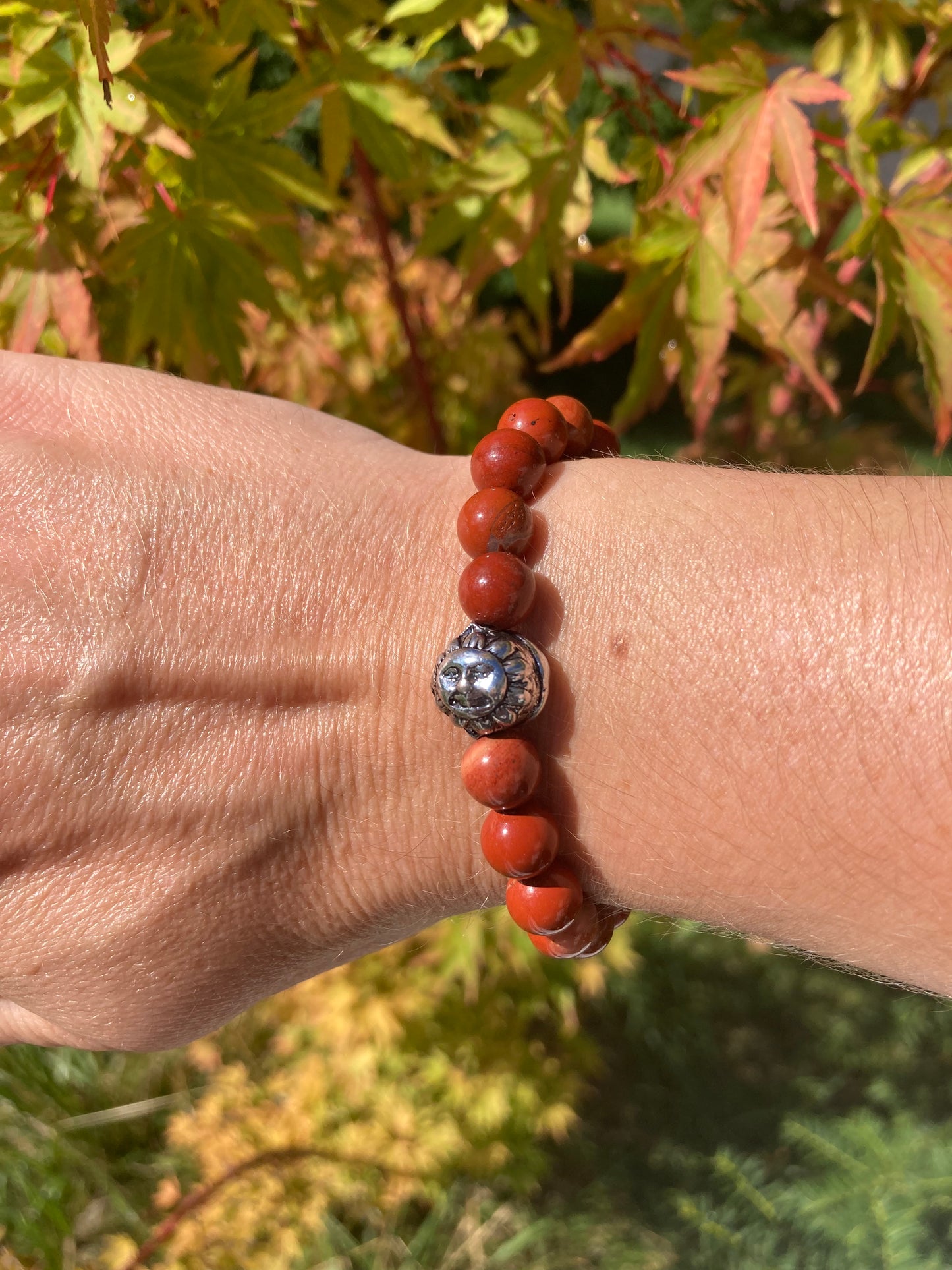 Red Jasper Charm Bracelet