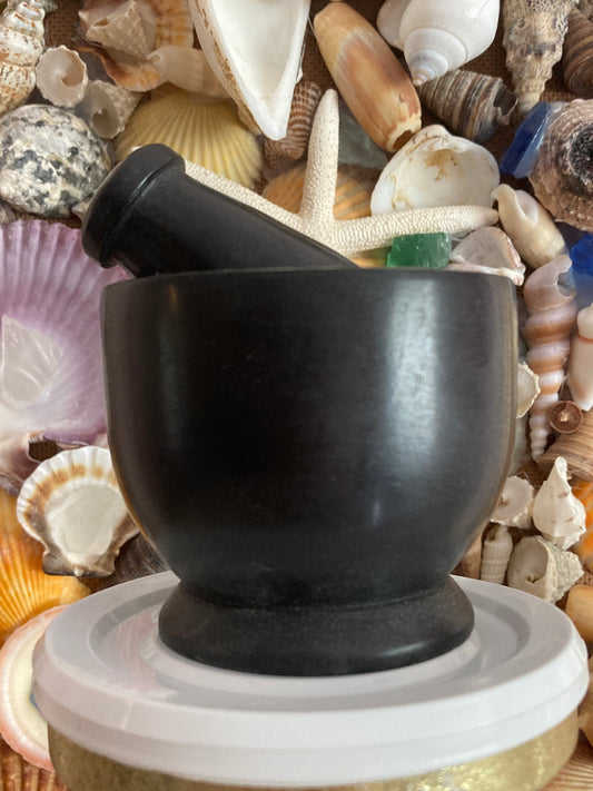 Black Mortar and Pestle