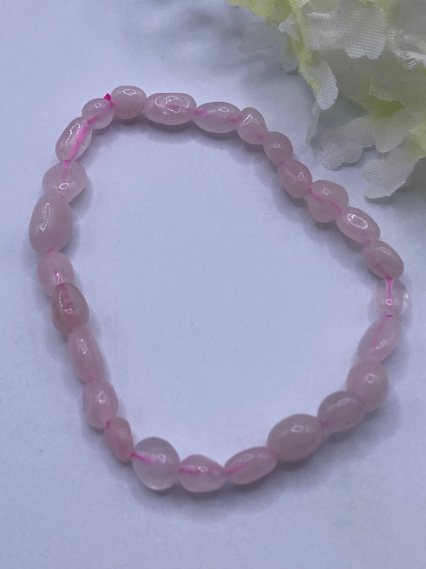 Rose Quartz Nugget Bracelet